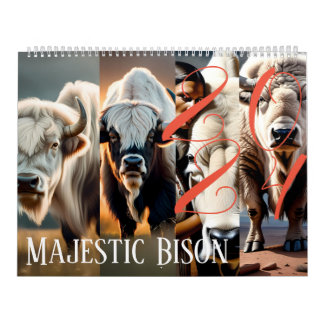 Majestic Bison - Kalender 2024: Eine Reise durch