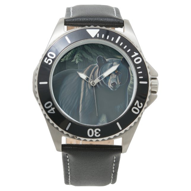 Majestic Black Bar aus dem Nordwald Armbanduhr (Vorderseite)