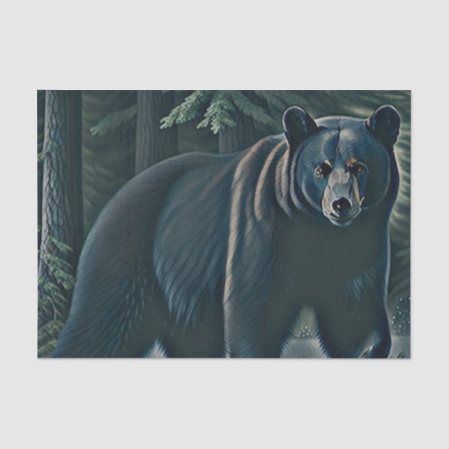 Majestic Black Bar aus dem Nordwald Seidenpapier (Vorderseite)