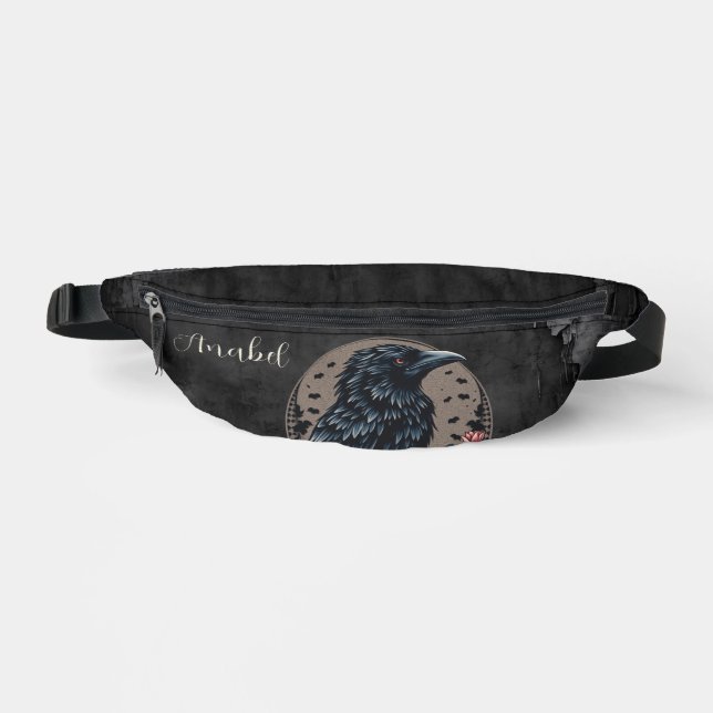 Majestic Black raven Bauchtasche (Vorderseite)