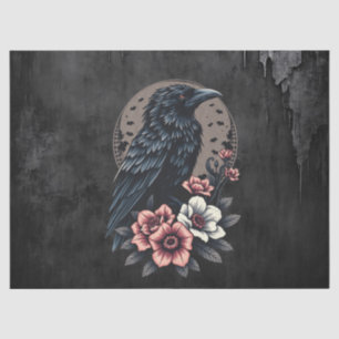 Majestic Black raven Seidenpapier