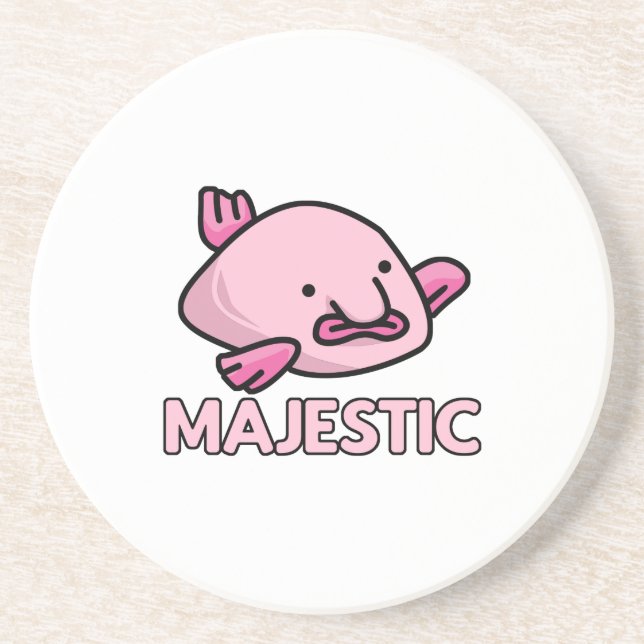 Majestic Blobfish Getränkeuntersetzer (Vorne)