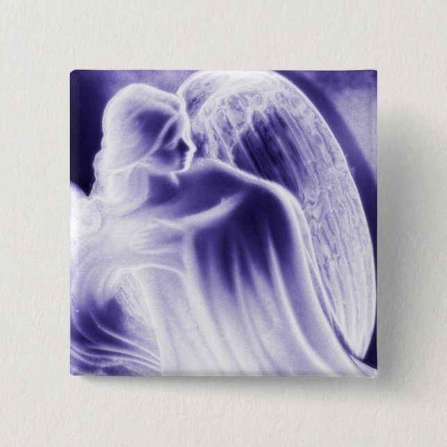 Majestic Blue Angel Fashion Button (Vorderseite)