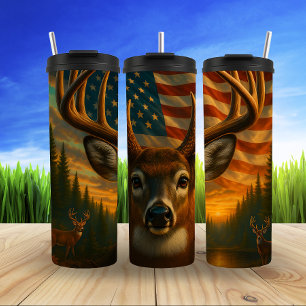 Majestic Buck, American Sunset Thermosbecher