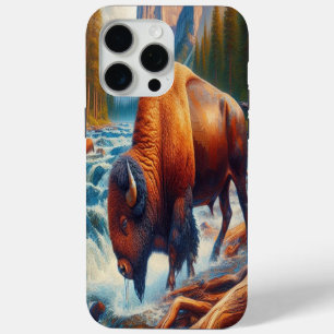 Majestic Buffalo in ruhigen Gewässern Case-Mate iPhone Hülle