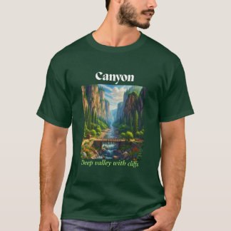 Majestic Canyon Valley Landschaft - Natur Lover T-Shirt