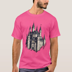 Majestic Castle Silhouette - Zeitlose Messe T-Shirt