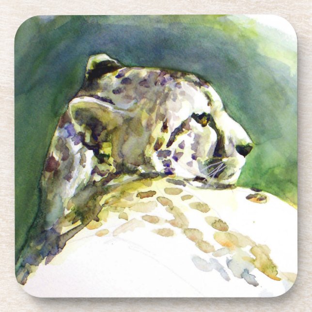 Majestic Cheetah Cork Untersetzer (Vorderseite)