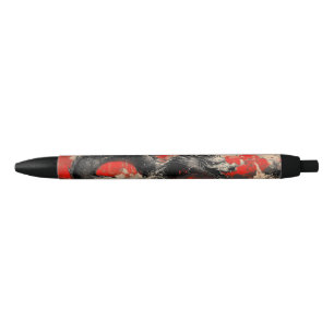 Majestic Chinese Dragon mit Red Ink Spritzer Kugelschreiber