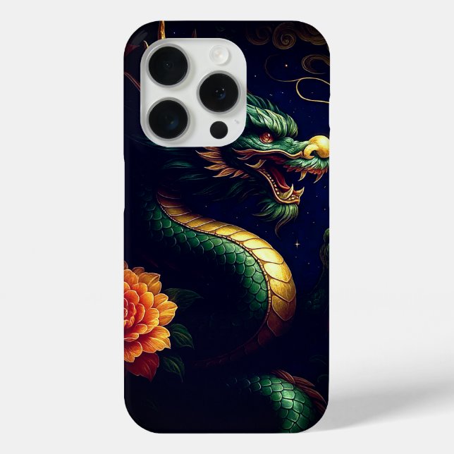 Majestic chinesisches Drachenhandy. Case-Mate iPhone Hülle (Rückseite)