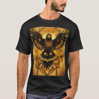 Majestic Crystal Eagle T - Shirt Design
