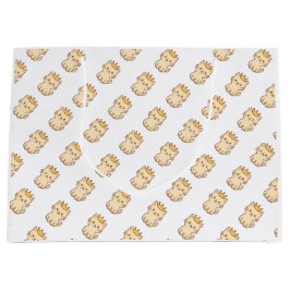 Majestic Cudly Cat mit einer Krone Große Geschenktüte