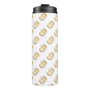 Majestic Cudly Cat mit einer Krone Thermosbecher