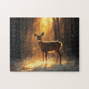 Majestic Dei im Winterwald