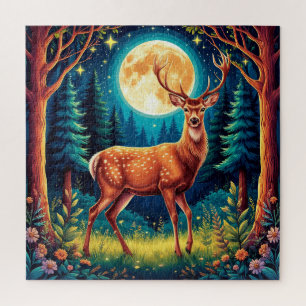 Majestic Dei in einem üppigen Wald