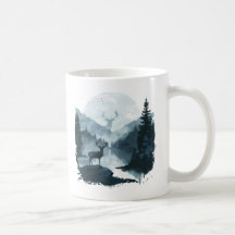Majestic Dei in Forest Landschaft