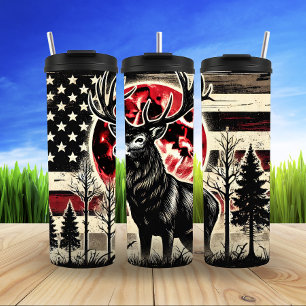 Majestic Dez mit Patriotischem Symbolismus Thermosbecher