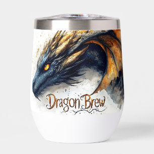 Majestic Dragon Head Wasserfarbe Illustration