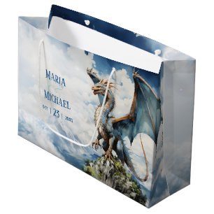 Majestic Dragon Medium Gevor Bag   Keltische Hochz Große Geschenktüte