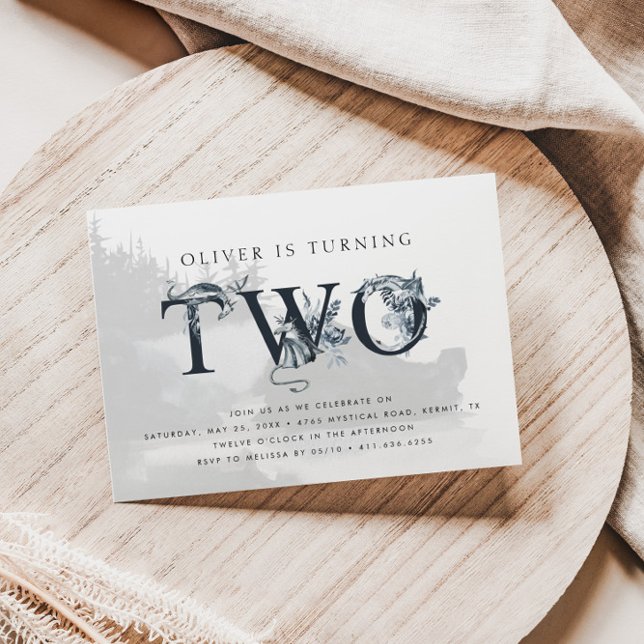 Majestic Dragon Mythys 2. Geburtstag Einladung (Von Creator hochgeladen)