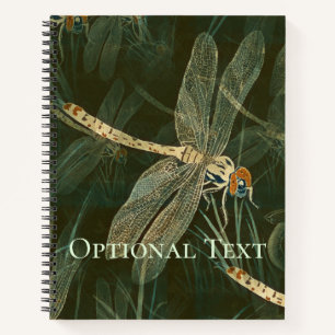 Majestic Dragonfly Pattern Notizbuch