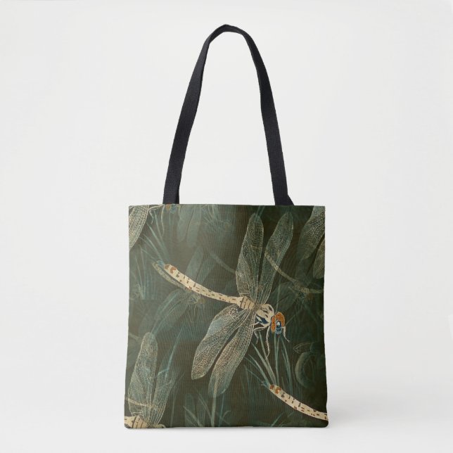 Majestic Dragonfly Pattern Tasche (Vorderseite)