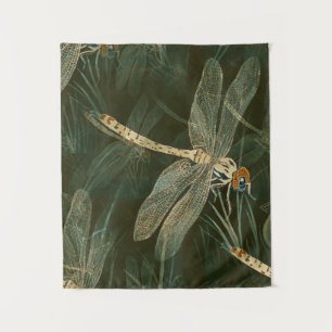 Majestic Dragonfly Pattern Wandteppich