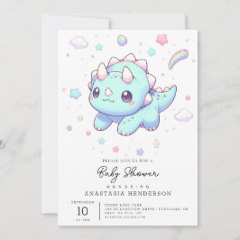 Majestic Dreamy Dinosaur Baby Dusche Einladung