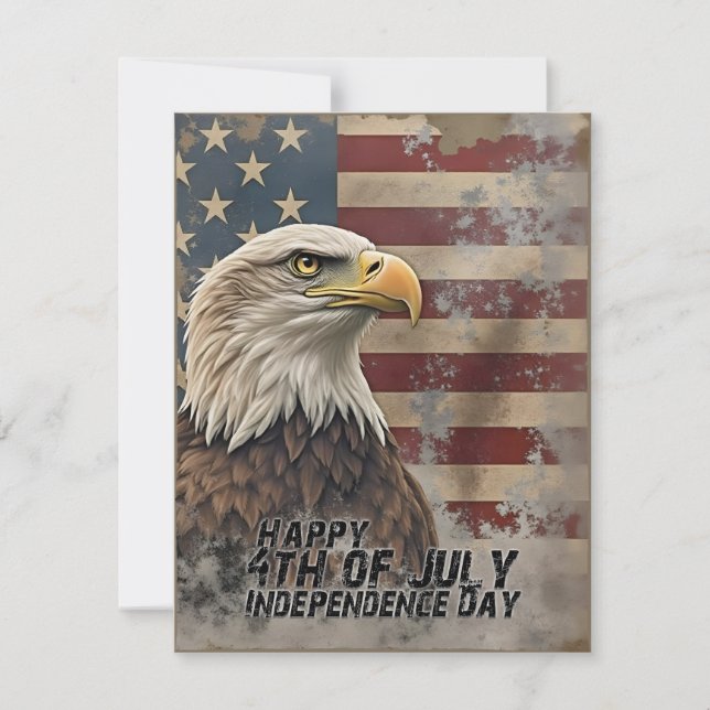 Majestic Eagle & Flag - Geist der Freiheit (Vorderseite)