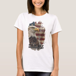 Majestic Eagle & Flag - Geist der Freiheit T-Shirt