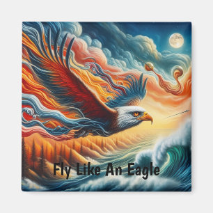 Majestic Eagle Fliegt wie eine fantasievolle Fanta Magnet