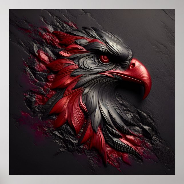 Majestic Eagle Gaze Poster (Vorne)