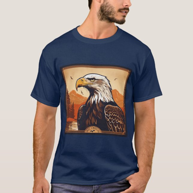 "Majestic Eagle Graphic T - Shirt" T-Shirt (Vorderseite)