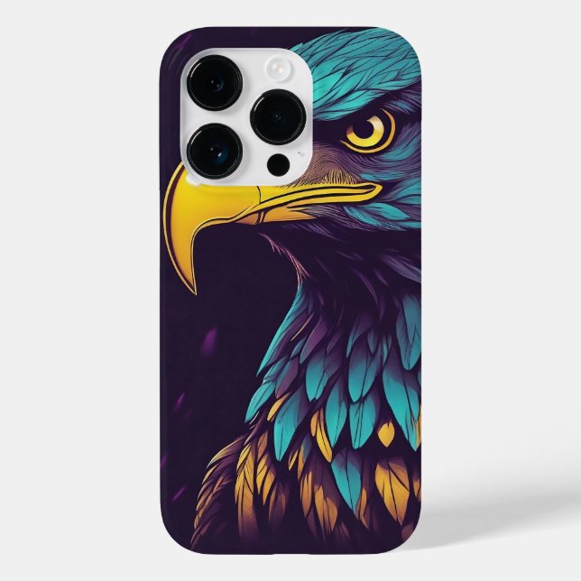 Majestic Eagle in lebhaften Farben Case-Mate iPhone 14 Pro Hülle (Rückseite)
