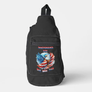 Majestic Eagle Patriotic Priotic Independence Day Crossbody Bag