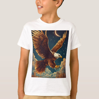 Majestic Eagle Print T - Shirt