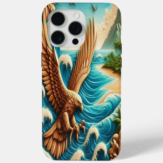 Majestic Eagle steil above Beach Case-Mate iPhone Hülle (Rückseite)