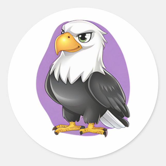 Majestic Eagle Sticker - feiner Cartoon für Kinder (Vorderseite)