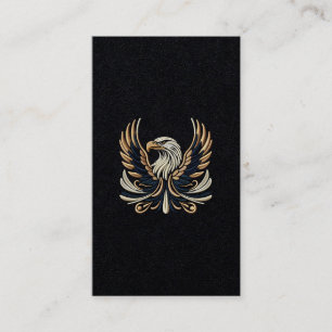 Majestic Eagle Stickerei Design Visitenkarte
