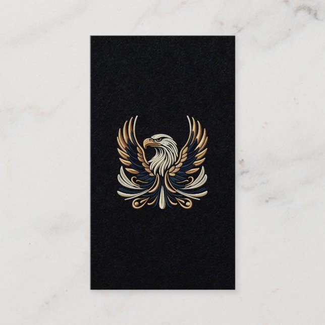 Majestic Eagle Stickerei Design Visitenkarte (Vorderseite)