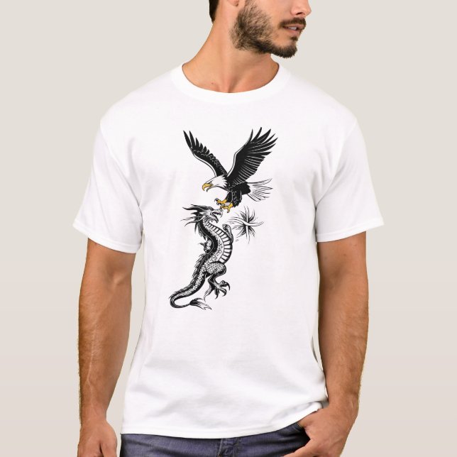 Majestic Eagle und Fierce Dragon T-Shirt (Vorderseite)