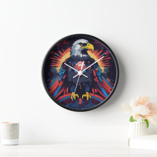 Majestic Eagle Wall Clock Uhr