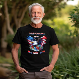 Majestic Eagles blüht Unabhängigkeitstag T-Shirt