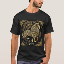 Majestic Eid Mubarak 2025 Lion Design T-Shirt