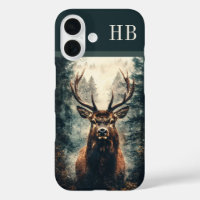 Majestic Elch Deer Monogram Personalisiert