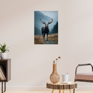 Majestic Elche im Bergtal Poster