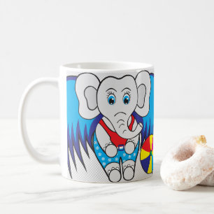 Majestic Elephant: Ein Symbol von Stärke und Grazi Kaffeetasse