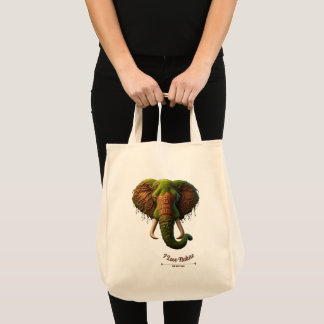 Majestic Elephant - Nature Inspiriert Öko Tragetasche