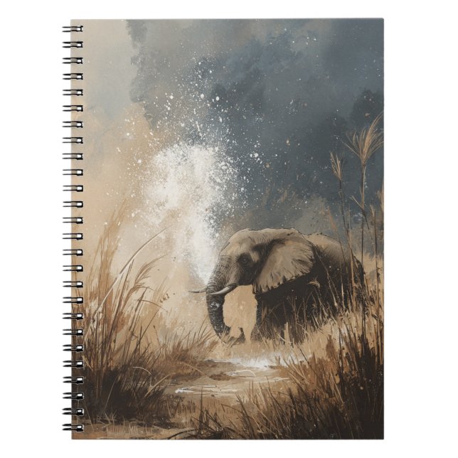 Majestic Elephant Notebook Notizblock (Vorderseite)