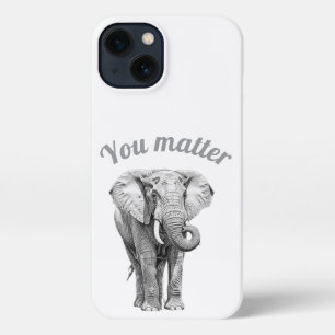 Majestic Elephant Sketch Phone Case iPhone Hülle